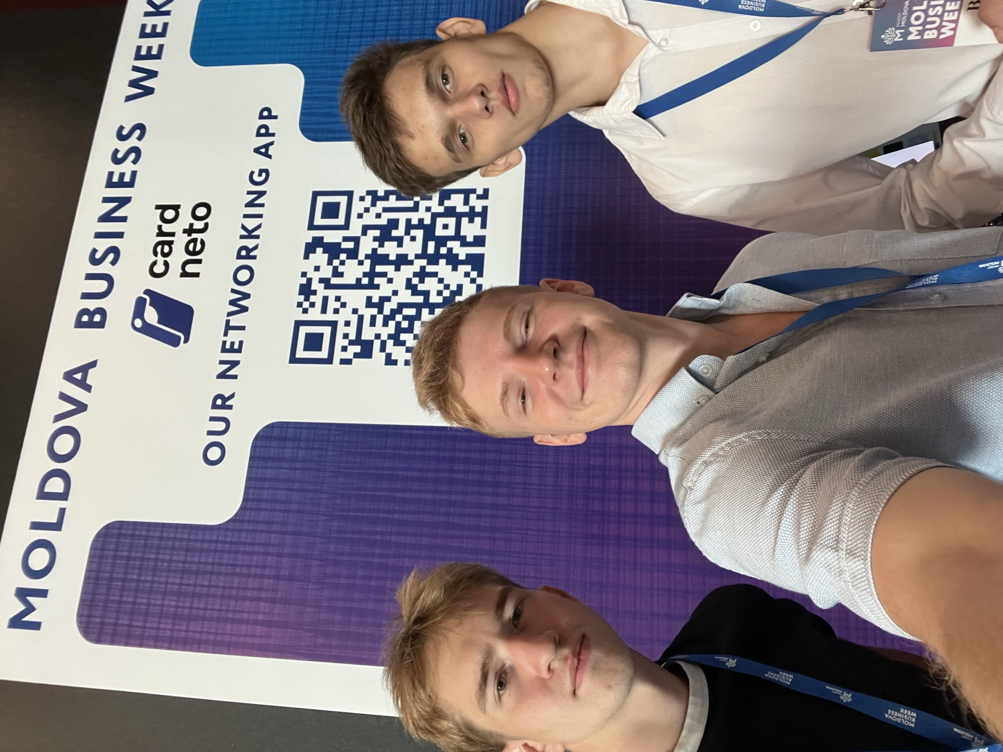 Cardneto team at the Moldova Business Week networking stand